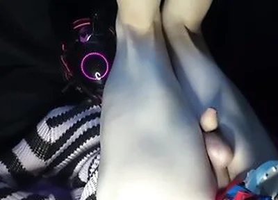 Cyber Femboy Pumped With Cum From Baddragon Dildo