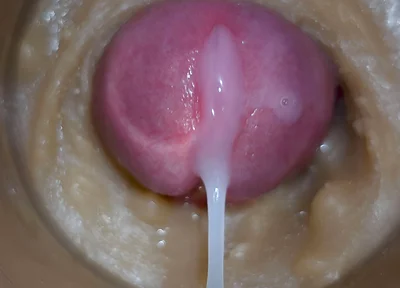 Extreme Close up! Injecting a Large Dose of Sperm Pussy Toy Camera 4K