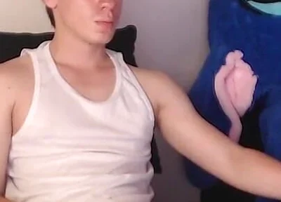 Big Young Latino Masturbates Over Pants