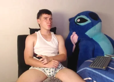 Big Young Latino Masturbates Over Pants