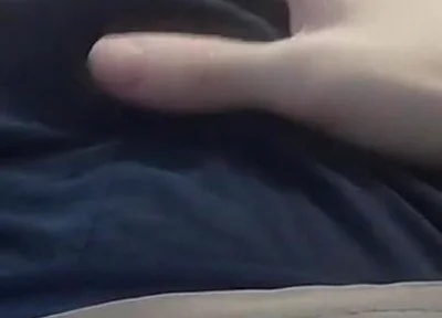 Guy in Panties Massages His