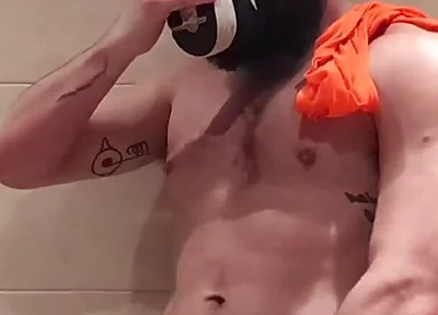 Stepdaddy Loves to Sniff Himself After His Training.