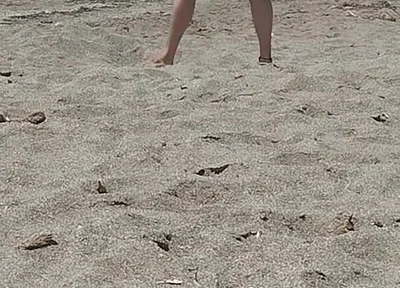 On the Beach Naked Enjoying