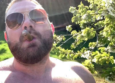Smoking My Cigar Outdoors in the Summer Heat