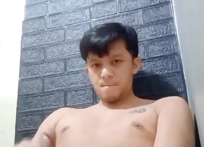 Horny Asian Twink Works His Hard Cock Until He Cums