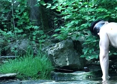 Flexing by the Waterfall, Trying to Sneak a Little Private Moment…