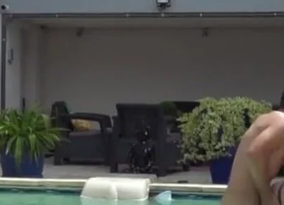 Twink fucked raw by his friend in the swimming pool