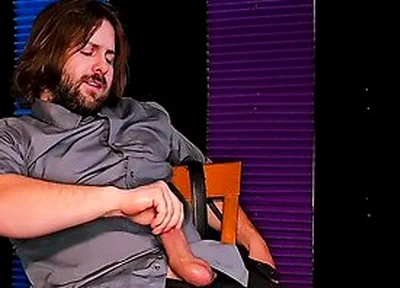 Male Sensually Cums On Suit