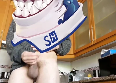 Hot Stud Jerking off and Cumming in the Kitchen While Cooking