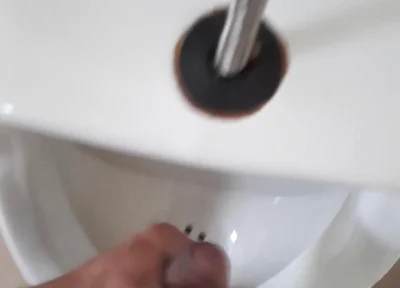 I Jerk off in a Public Bathroom, I Cum and I Swallow My Cum