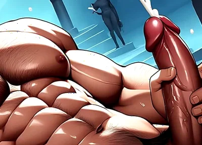 Tanned White Men Cumming Image Set