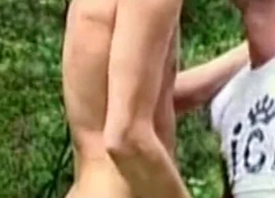 Straight twink fucked outdoor for fist time