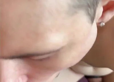 Curious Technician Comes Back on His Break for Blowjob, Fingering and Rimming Fun