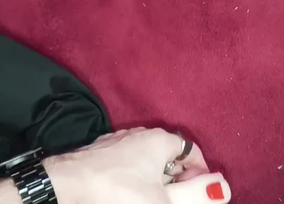 Red Nails Foot Fetish