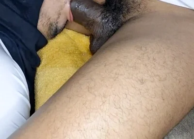 He Butts His Mouth with Pleasure
