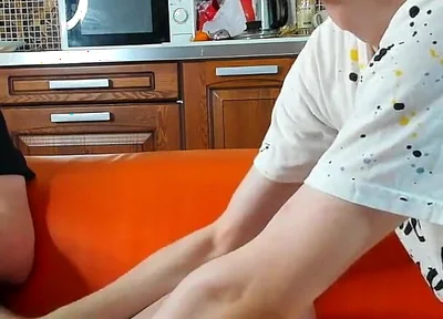 Playing with My Friend's Little Dick to Make It Hard